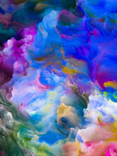 Seria Color Swirl Kompozycja Barwnego Ruchu Płynnej Farby Płótnie Prac — Zdjęcie stockowe
