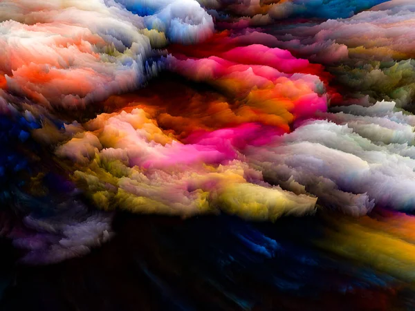 Canvas Close Serien Bakgrund Rendering Färgglada Fraktal Färg Som Komplement — Stockfoto