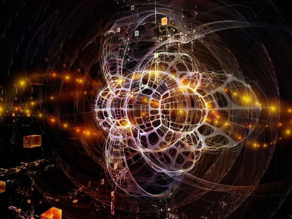 Uzay kumaşının bozulması. Topolojik şebekelerin 3 boyutlu yorumlanması ve eğitim, bilim ve modern teknoloji konularındaki soyut unsurlar