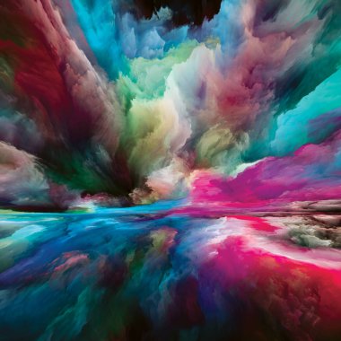 Çoklu Renkli Peyzaj. 