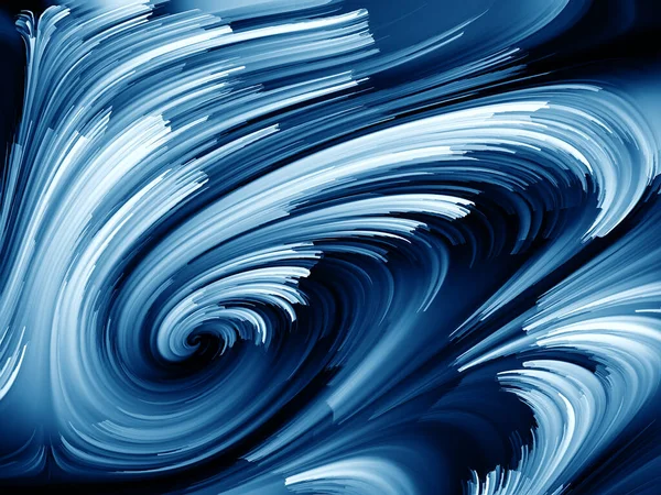 Paint Swirl Series Background Design Detailed Motion Paint Fibers Digital — Stock Photo, Image