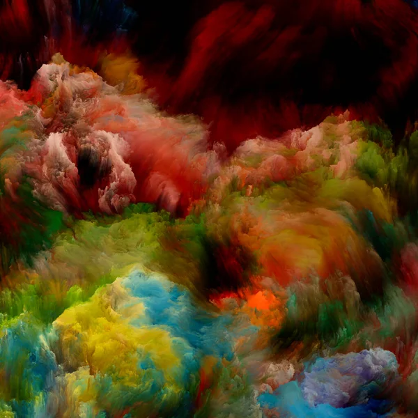 Багатобарвна Хмара Серія Кольорових Мрій Абстрактне Розташування Градієнтів Спектральних Відтінків — стокове фото