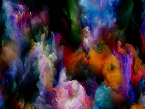 Multicolor Cloud Série Color Dream Abstraktní Uspořádání Gradientů Spektrálních Odstínů — Stock fotografie