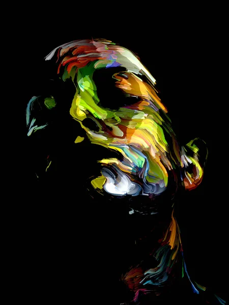 Art Study Color Interplay Human Form Subject Creativity Design — Stock Photo, Image