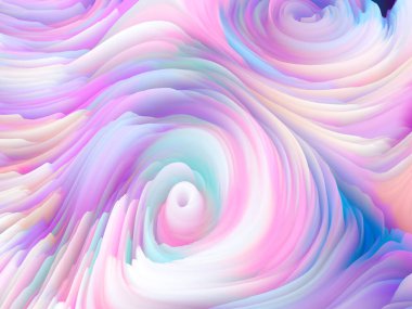 Renk Fırtınası serisi. Sanat ve tasarım konularında duvar kağıdı veya arkaplan olarak hizmet etmek üzere üç boyutlu renkli köpük girdapları oluşturma