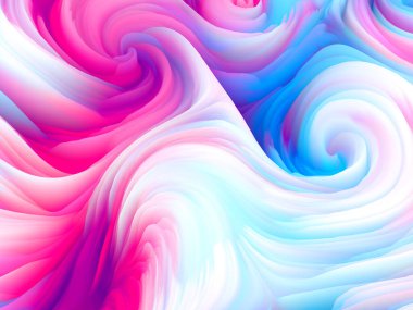 Renk Fırtınası serisi. Sanal köpüğün, sanat ve tasarım konularında duvar kağıdı veya arkaplan görevi görmesi için 3B canlandırması