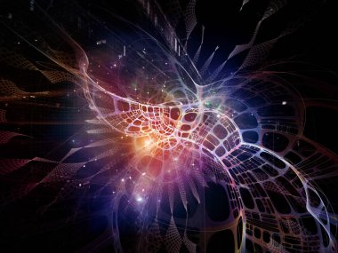 Uzay kumaşının bozulması. Topolojik şebekelerin 3 boyutlu yorumlanması ve eğitim, bilim ve modern teknoloji konularındaki soyut unsurlar