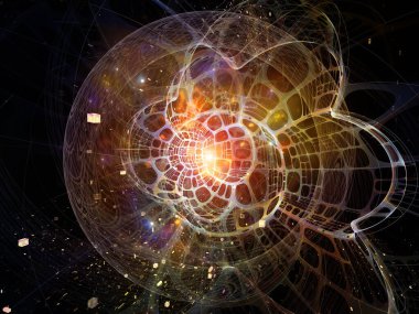 Uzay kumaşının bozulması. Topolojik şebekelerin 3 boyutlu yorumlanması ve eğitim, bilim ve modern teknoloji konularındaki soyut unsurlar