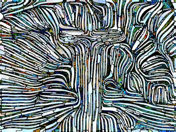 Осколки Дизайна Серия Unity Stained Glass Абстрактный Фон Фрагментов Цвета — стоковое фото