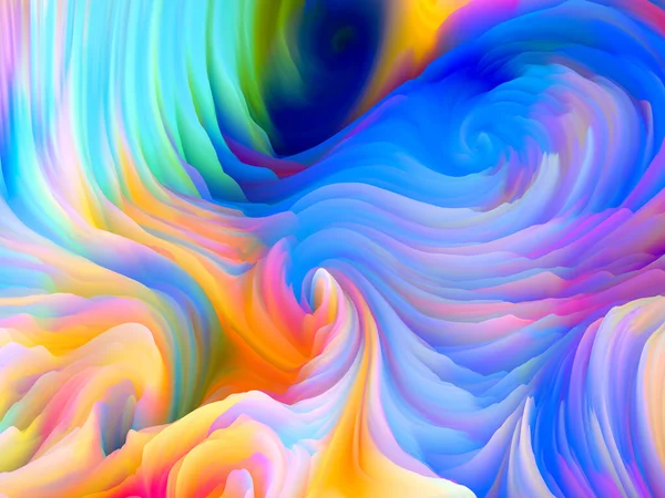 stock image Color Storm series. 3D Rendering of motion of virtual foam to serve as wallpaper or background on the subject of art and design