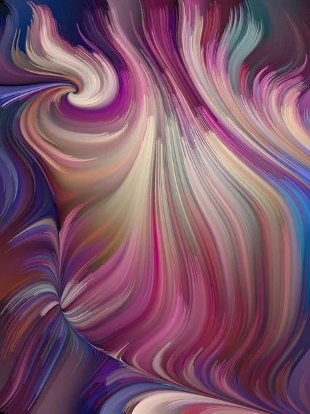 Paint Swirl Series Abstract Design Made Detailed Motion Paint Fibers — Stock Photo, Image