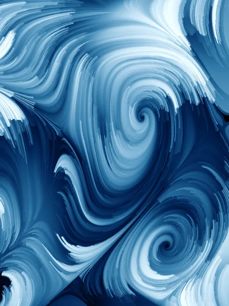 Paint Swirl Series Background Design Detailed Motion Paint Fibers Digital — Stock Photo, Image