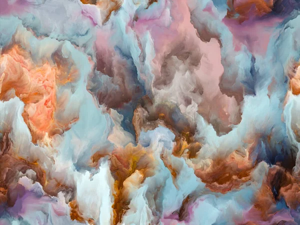 Органическая Тисненая Текстура Краски Напоминающая Бурную Атмосферу Чужой Планеты — стоковое фото
