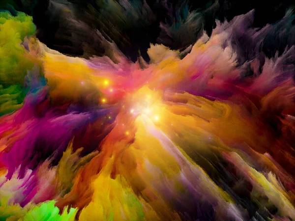 Wibrujące Płótna Streszczenie Tapety Grubej Farby Kolorowe Światło Temat Kreatywności — Zdjęcie stockowe