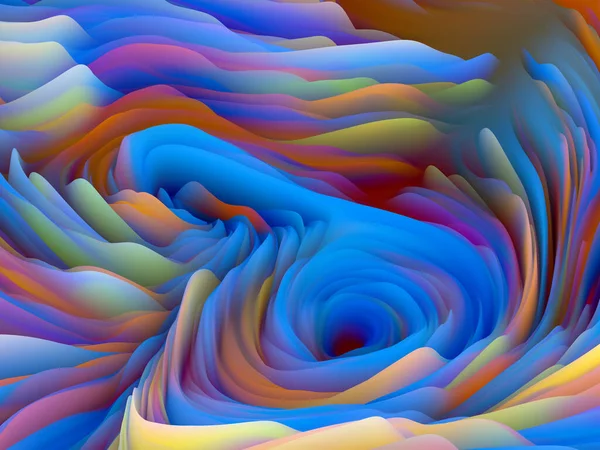 Tela Sines Serie Dimensional Wave Diseño Telón Fondo Swirling Color —  Fotos de Stock