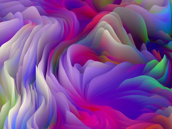 Giro Superficial Serie Dimensional Wave Composición Gráfica Swirling Color Texture —  Fotos de Stock