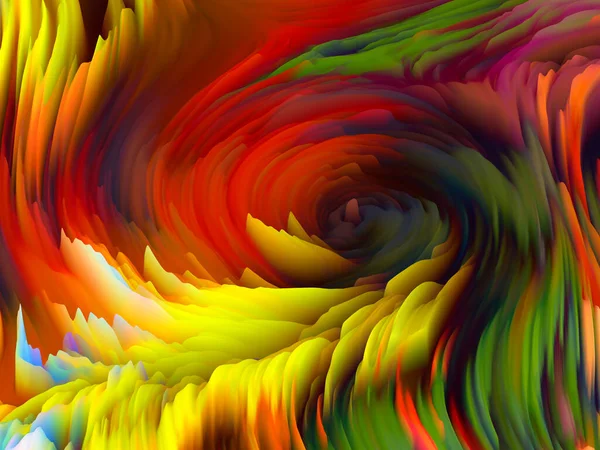 Çarpık Yüzey Boyutsal Dalga Serisi Girdap Rengi Görünümü Sanat Yaratıcılık — Stok fotoğraf