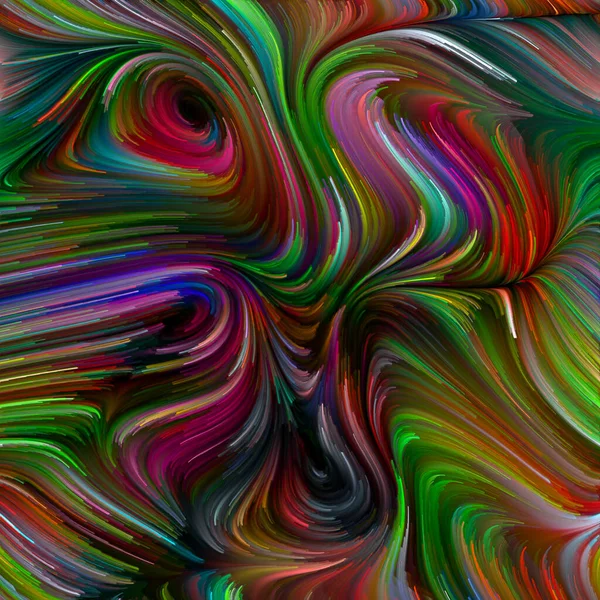 Série Color Swirl Design Feito Movimento Colorido Fibras Espectrais Sobre — Fotografia de Stock