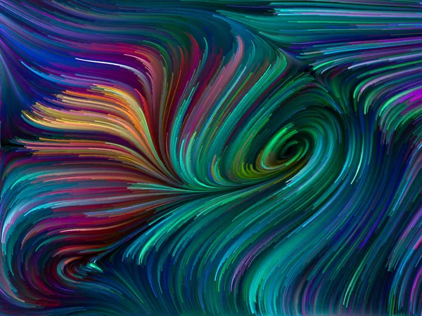 Colore Serie Turbinio Sfondo Artistico Realizzato Movimento Colorato Fibre Spettrali — Foto Stock