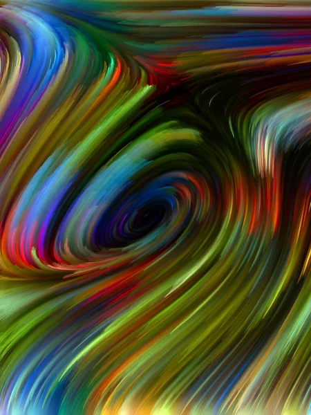 Colore Serie Turbinio Composizione Movimento Colorato Fibre Spettrali Sul Tema — Foto Stock