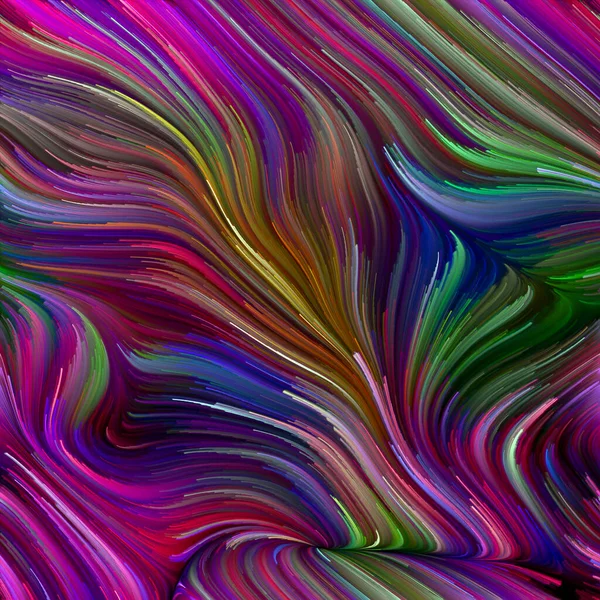 Série Color Swirl Arranjo Criativo Movimento Colorido Fibras Espectrais Relevância — Fotografia de Stock