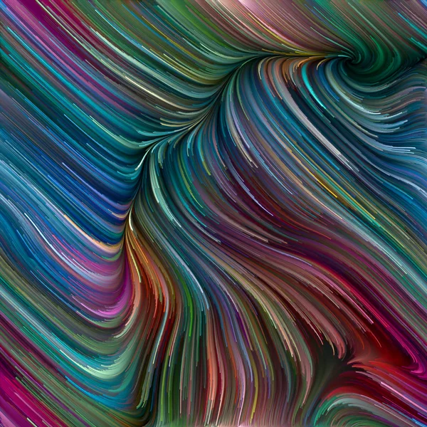Série Color Swirl Composição Movimento Colorido Fibras Espectrais Para Obras — Fotografia de Stock