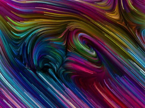 Série Color Swirl Composição Fundo Movimento Colorido Fibras Espectrais Sobre — Fotografia de Stock