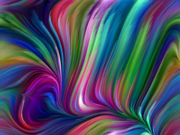 Série Color Swirl Arranjo Abstrato Movimento Colorido Fibras Espectrais Sobre — Fotografia de Stock