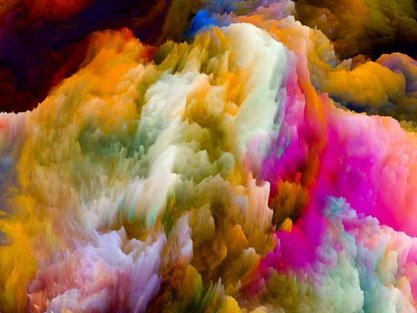 Canvas Close Σειρά Backdrop Αποτελείται Από Απόδοση Πολύχρωμο Fractal Χρώμα — Φωτογραφία Αρχείου