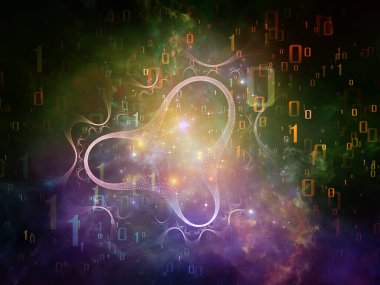 Inner Working serisi. Bilgi teknolojisi, matematik ve eğitim projeleri için uygun sayı ve fraktal dişlilerin soyut düzenlenmesi