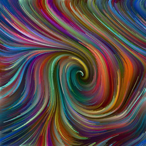 Série Color Swirl Arranjo Abstrato Movimento Colorido Fibras Espectrais Sobre — Fotografia de Stock