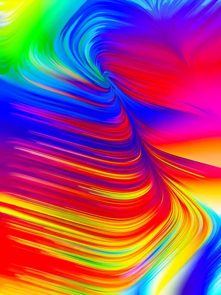 Paint Swirl Serie Anordnung Detaillierter Bewegung Von Farbfasern Auf Digitaler — Stockfoto