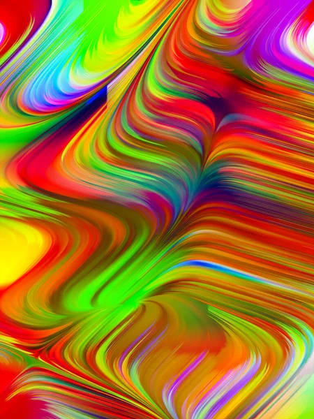 Måla Swirl Serien Arrangemang Detaljerad Rörelse Färg Fibrer Digital Duk — Stockfoto