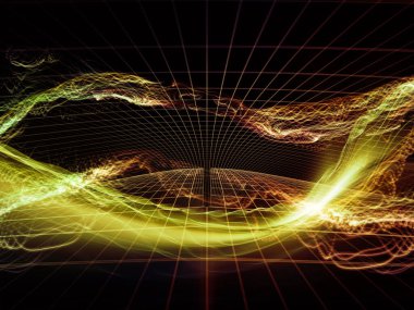 Dijital Rüyalar serisi. Bilim, eğitim, bilgisayarlar ve modern teknoloji konularında sanal görselleştirme bileşenlerine sahip teknolojinin arka plan tasarımı