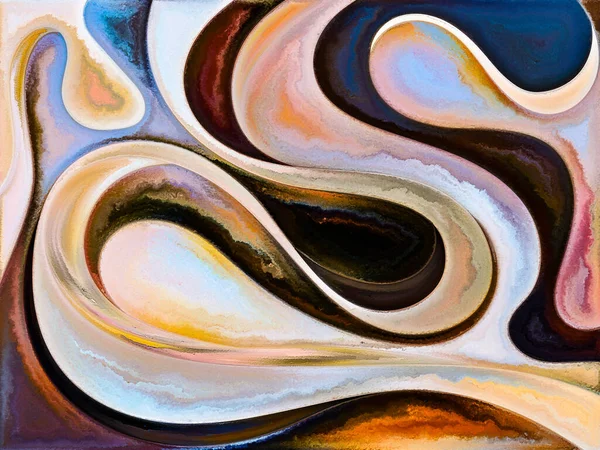 Serie Paint Flow Fondo Artístico Hecho Colores Texturas Orgánicas Curvas — Foto de Stock