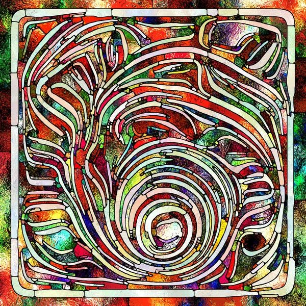 Сломанный Свет Серия Unity Stained Glass Визуально Привлекательный Фон Узоров — стоковое фото