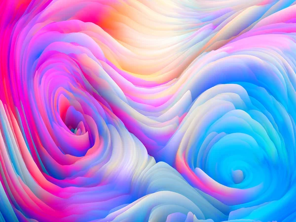 Série Tempestades Cor Renderização Espuma Colorida Abstrata Para Servir Como — Fotografia de Stock