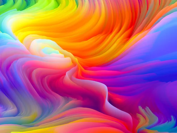 Serie Color Storm Rendering Creste Colorate Vernice Virtuale Servire Sfondo — Foto Stock