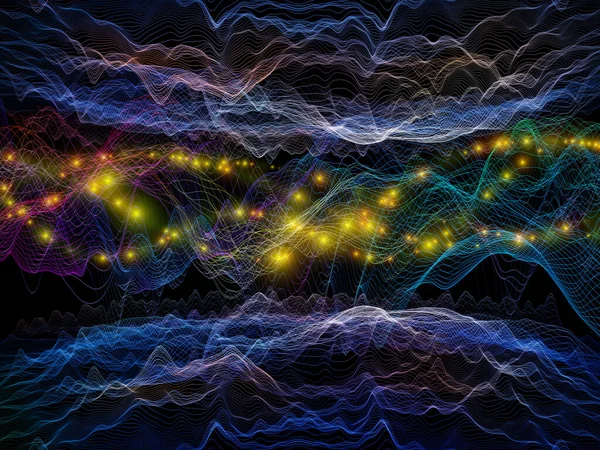 Space Logic Serie Virtual Wave Composición Visualmente Agradable Ondas Sinusoidales —  Fotos de Stock