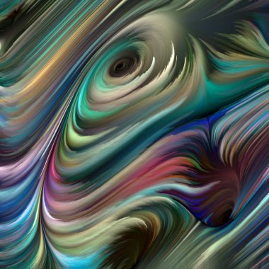 Renkli girdap serisi. Yaşam, yaratıcılık ve sanat projeleri için spektral liflerin renkli hareketlerinin bileşimi