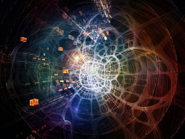 Uzay kumaşının bozulması. Topolojik şebekelerin 3 boyutlu yorumlanması ve eğitim, bilim ve modern teknoloji konularındaki soyut unsurlar