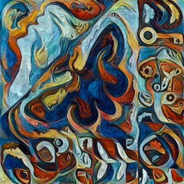 Kelebek Anıları serisi. Doğa, yaratıcılık ve sanat üzerine soyut resim tarzında yapılmış sanatsal çalışmaların parçaları.