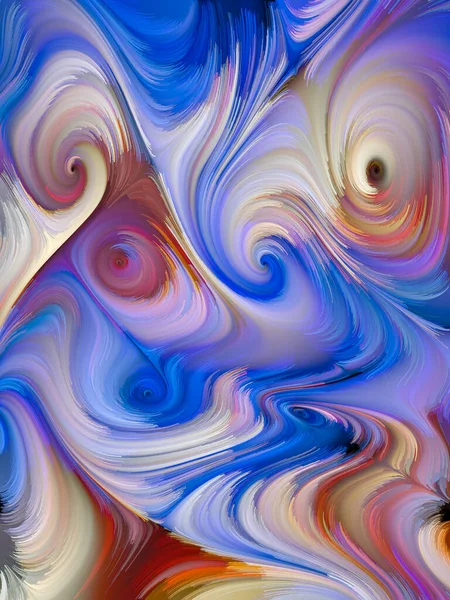 Serie Paint Swirl Diseño Abstracto Hecho Movimiento Detallado Fibras Pintura —  Fotos de Stock