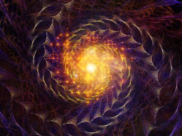 Light Spiral Serien Fractal Spiral Och Ljus Samspel Ämnet Utbildning — Stockfoto