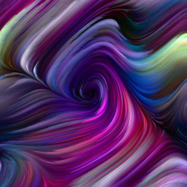 Série Color Swirl Cenário Visualmente Atraente Feito Movimento Colorido Fibras — Fotografia de Stock