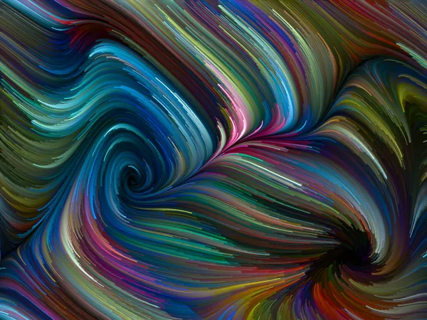 Serie Remolinos Color Fondo Visualmente Atractivo Hecho Movimiento Colorido Fibras —  Fotos de Stock