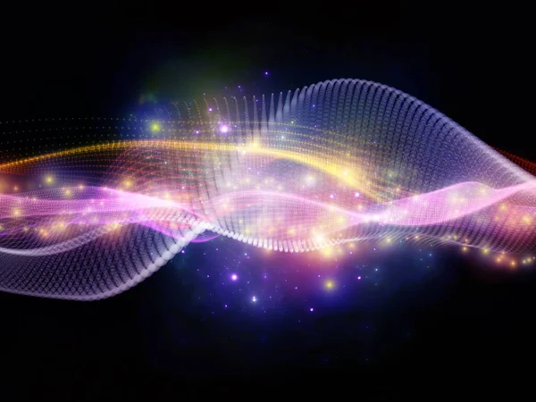 Photon Waves Interação Luz Partículas Sobre Ciência Educação Computação Tecnologia — Fotografia de Stock