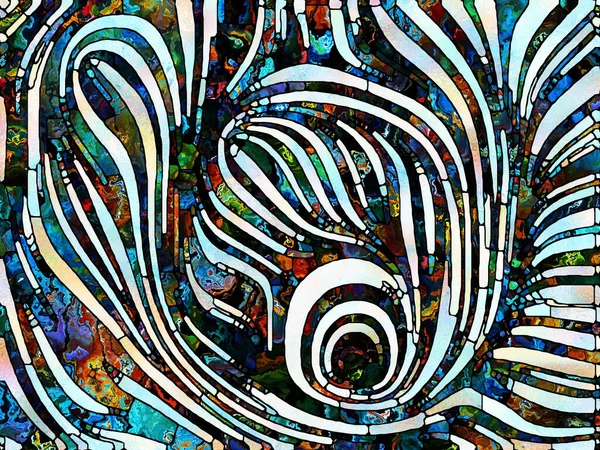 Осколки Света Серия Unity Stained Glass Состав Узора Цветных Текстурных — стоковое фото