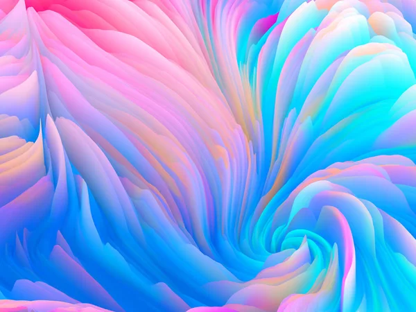 Färgstormserie Rendering Pulserande Virvlar Virtuellt Skum För Att Fungera Som — Stockfoto