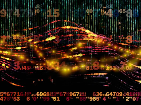 Digital Streams series. Arrangement of various numeric streams on the subject of computer technology and digital telecommunications.